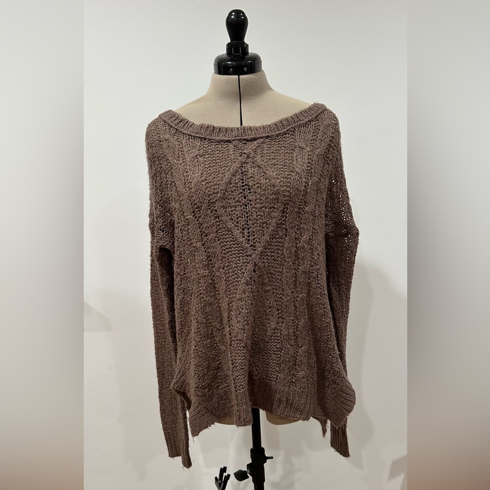 Abound : Brown knit sweater